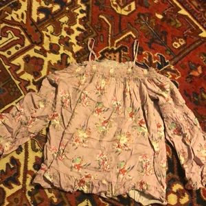 A blouse with flowers